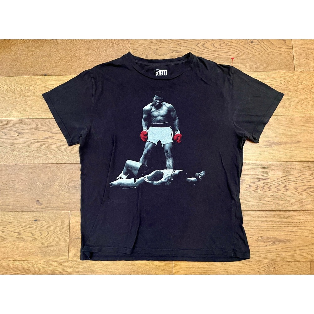 Muhammad Ali vs Sonny Liston T-Shirt 2XL Black 2023 Official Licensed Boxing Tee